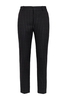 ALEXANDER MCQUEEN LETTERED PINSTRIPE TROUSERS Size: 48,  colour: BLACK