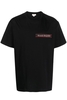 ALEXANDER MCQUEEN LOGO TAPE COTTON T SHIRT Size: XL,  colour: BLACK