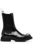 ALEXANDER MCQUEEN LOW BOOTS Size: 42,  colour: BLACK