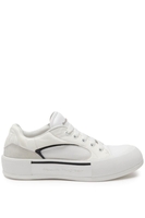 ALEXANDER MCQUEEN LOW TOP LEATHER SNEAKERS Size: 41,  colour: WHITE