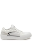 ALEXANDER MCQUEEN LOW TOP LEATHER SNEAKERS Size: 42,  colour: WHITE