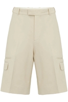 ALEXANDER MCQUEEN MID COTTON SHORTS Size: 48,  colour: STONE