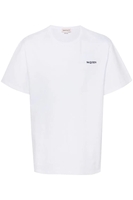 ALEXANDER MCQUEEN MID WEIGHT JERSEY LOGO T SHIRT Size: M,  colour: WHIT