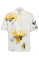 ALEXANDER MCQUEEN OBSCURED FLORAL PRINT SHIRT Size: 16,  colour: WHITE