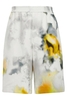 ALEXANDER MCQUEEN OBSCURED FLORAL PRINT SHORTS Size: 50,  colour: WHITE