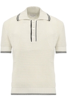 ALEXANDER MCQUEEN ORGANIC COTTON MESH POLO Size: M,  colour: STONE