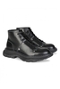 Alexander McQueen Oversize Sole Military Leather Boots