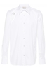 ALEXANDER MCQUEEN POPLIN STRETCH HARNESS SHIRT Size: 15++,  colour: WHI