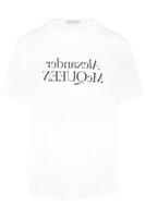 ALEXANDER MCQUEEN REFLECTD LOGO T SHIRT Size: L,  colour: WHITE