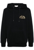 ALEXANDER MCQUEEN SEAL LOGO COTTON HOODED TOP Size: L,  colour: BLACK