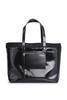 ALEXANDER MCQUEEN SHINY COATED CANVAS SHOPPER BAG Size: One,  colour: B