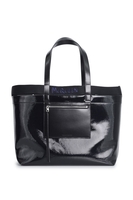 ALEXANDER MCQUEEN SHINY COATED CANVAS SHOPPER BAG Size: One,  colour: B
