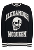 ALEXANDER MCQUEEN SKULL JAQUARD SWEATER Size: M,  colour: BLACK