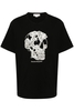 ALEXANDER MCQUEEN SKULL PRINT COTTON T SHIRT Size: XL,  colour: BLACK