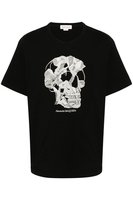 ALEXANDER MCQUEEN SKULL PRINT COTTON T SHIRT Size: XL,  colour: BLACK