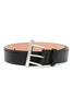 ALEXANDER MCQUEEN SLING BELT 35MM SMOOTH CALF LEATHER Size: 100,  colou