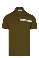 ALEXANDER MCQUEEN TAPE LOGO POLO Size: L,  colour: KHAK