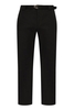 ALEXANDER MCQUEEN TECHNICAL COTTON BELT TROUSERS Size: 48,  colour: BLA
