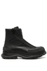 ALEXANDER MCQUEEN TREAD LEATHER HIGH BOOT Size: 41,  colour: BLACK