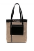 ALEXANDER MCQUEEN TRENCH FABRIC SHOPPER BAG Size: One,  colour: BEIGE