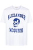 ALEXANDER MCQUEEN VARSITY BRANDING T SHIRT Size: M,  colour: WHITE