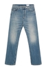 ALEXANDER MCQUEEN WASHED STRAIGHT LEG JEANS Size: 48,  colour: BLUE