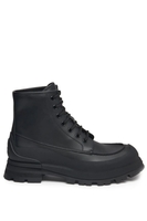 ALEXANDER MCQUEEN WINTER LEATHER BOOTS Size: 41,  colour: BLACK