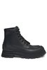 ALEXANDER MCQUEEN WINTER LEATHER BOOTS Size: 42,  colour: BLACK