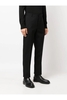 ALEXANDER MCQUEEN WOOL CIGARETTE TROUSERS Size: 48,  colour: BLACK
