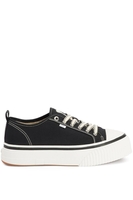 AMI PARIS 1980 COTTON CANVAS SNEAKERS Size: 44,  colour: BLACK