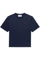 AMI PARIS ADC ORGANIC COTTON T SHIRT Size: S,  colour: NAVY