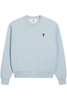 AMI PARIS AMI DE COEUR SWEATSHIRT Size: L,  colour: SKY