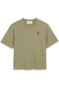 AMI PARIS AMI DE COEUR T SHIRT Size: M,  colour: SAGE