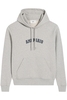 AMI PARIS BRANDED COTTON PULLOVER HOODED TOP Size: S,  colour: GREY