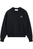 AMI PARIS BRANDED COTTON SWEATSHIRT Size: S,  colour: BLACK