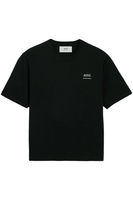 AMI PARIS BRANDED COTTON T SHIRT Size: L,  colour: BLACK