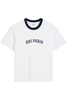 AMI PARIS BRANDED COTTON T SHIRT Size: L,  colour: WHITE