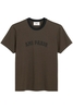 AMI PARIS BRANDED COTTON T SHIRT Size: XXL,  colour: BROWN