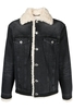 AMI PARIS FUR TRUCKER LINED JACKET Size: XL,  colour: BLACK