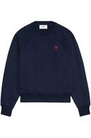 AMI PARIS HEAVY LOOPBACK SWEATSHIRT Size: M,  colour: NAVY