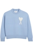 AMI PARIS OFF WHITE ADC SWEATER Size: S,  colour: SKY