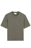 AMI PARIS OVERSIZED TONAL ADC T SHIRT Size: L,  colour: GREY