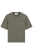 AMI PARIS OVERSIZED TONAL ADC T SHIRT Size: S,  colour: GREY
