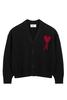 AMI PARIS RED ADC CARDIGAN Size: S,  colour: BLACK