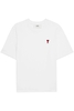 AMI PARIS RED AMI DE COEUR T SHIRT Size: S,  colour: WHITE
