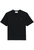 AMI PARIS RED AMI DE COEUR T SHIRT Size: XS,  colour: BLACK