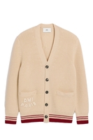 AMI PARIS RIBBED CARDIGAN Size: S,  colour: CREAM