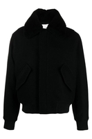 AMI PARIS SHEARLING COLLAR JACKET Size: M,  colour: BLACK
