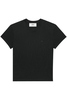 AMI PARIS TONAL HEART T SHIRT Size: L,  colour: BLACK