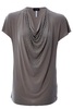 Armani Jeans Womens Cowl Neck Diamante Blouse